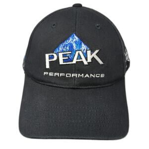 NHRA Baseball Cap Black One Size Peak Performance John Force Racing BlueDEF Hat